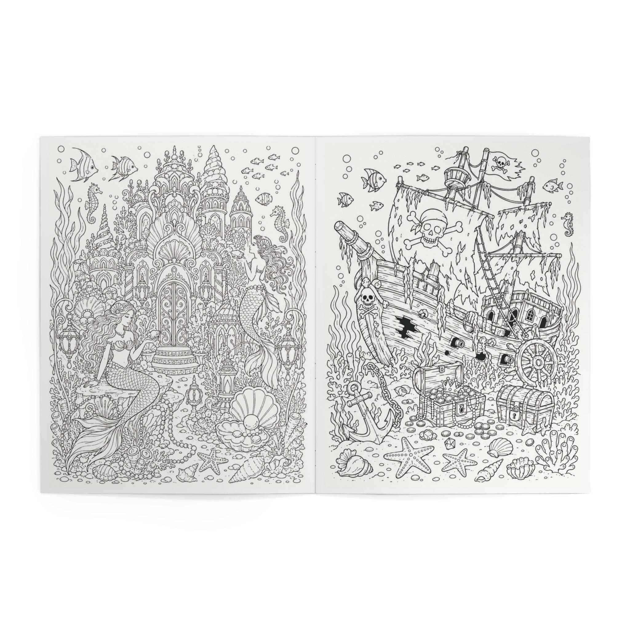 Under the Sea Adventures Coloring Book - 24 Pages