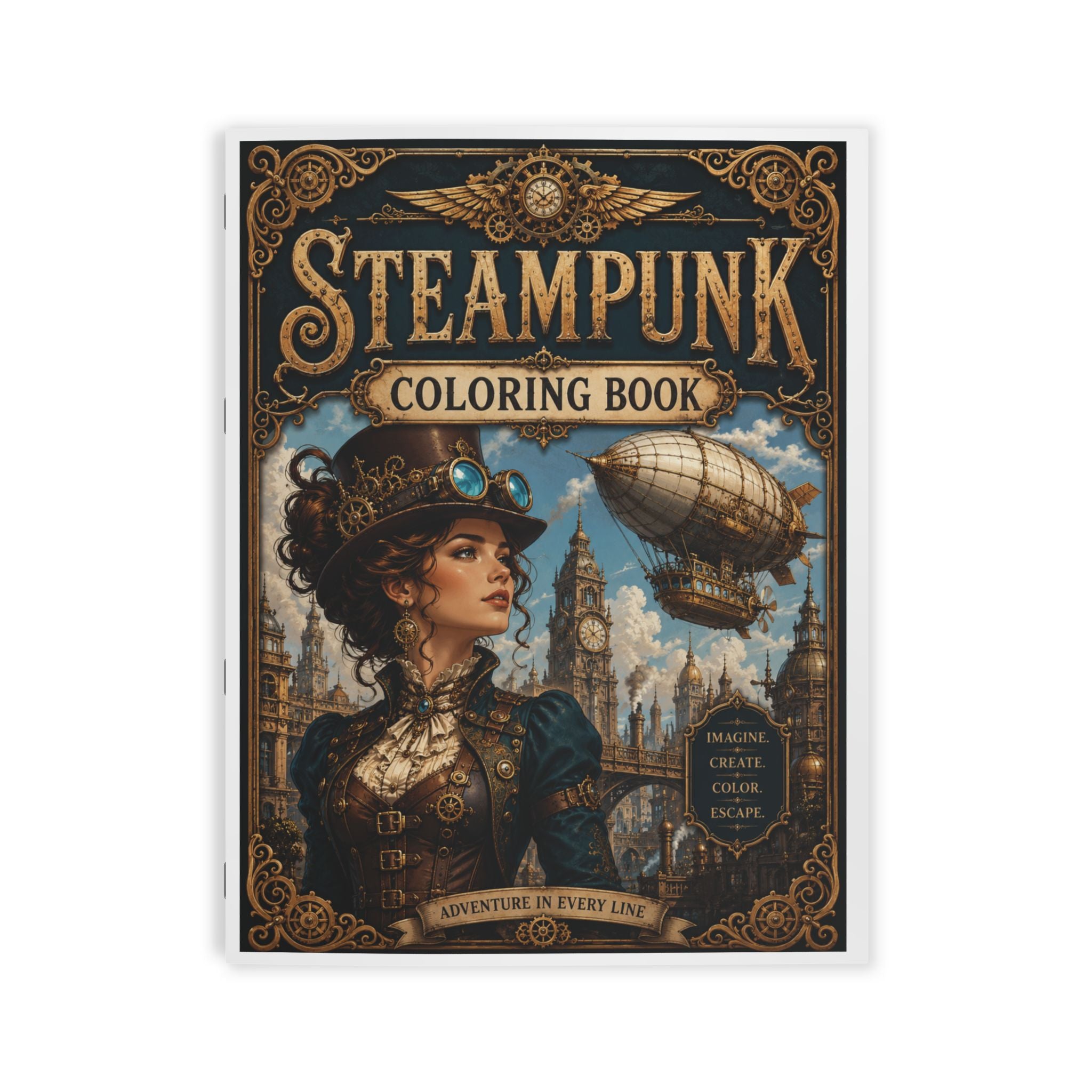 Steampunk 2 Coloring Book - 24 Pages