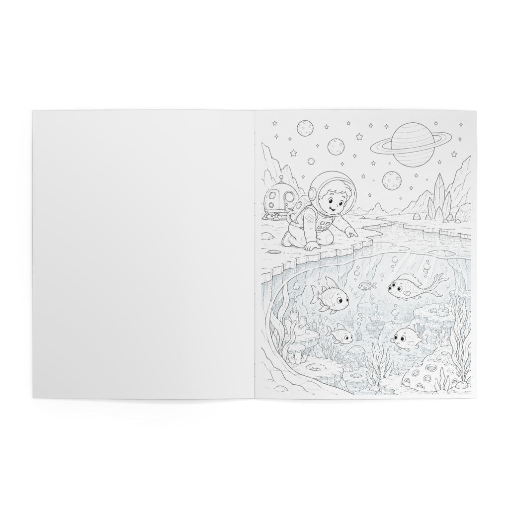 Space Adventures Coloring Book - 24 Pages
