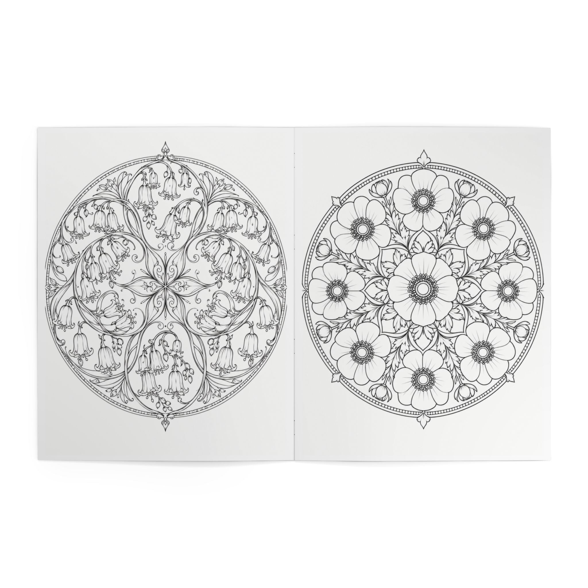 Floral Mandala Coloring Book - (24 Pages)