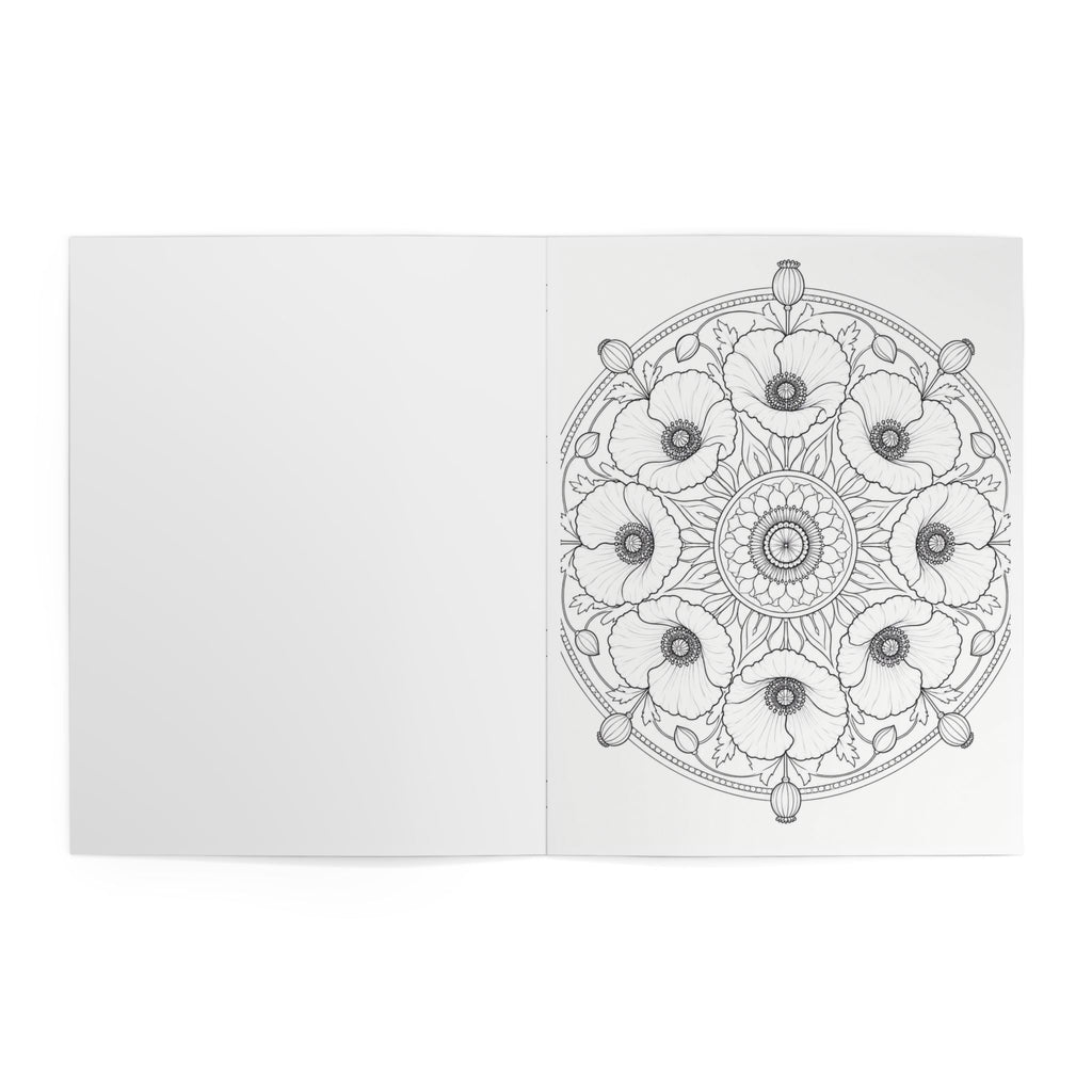 Floral Mandala Coloring Book - (24 Pages)