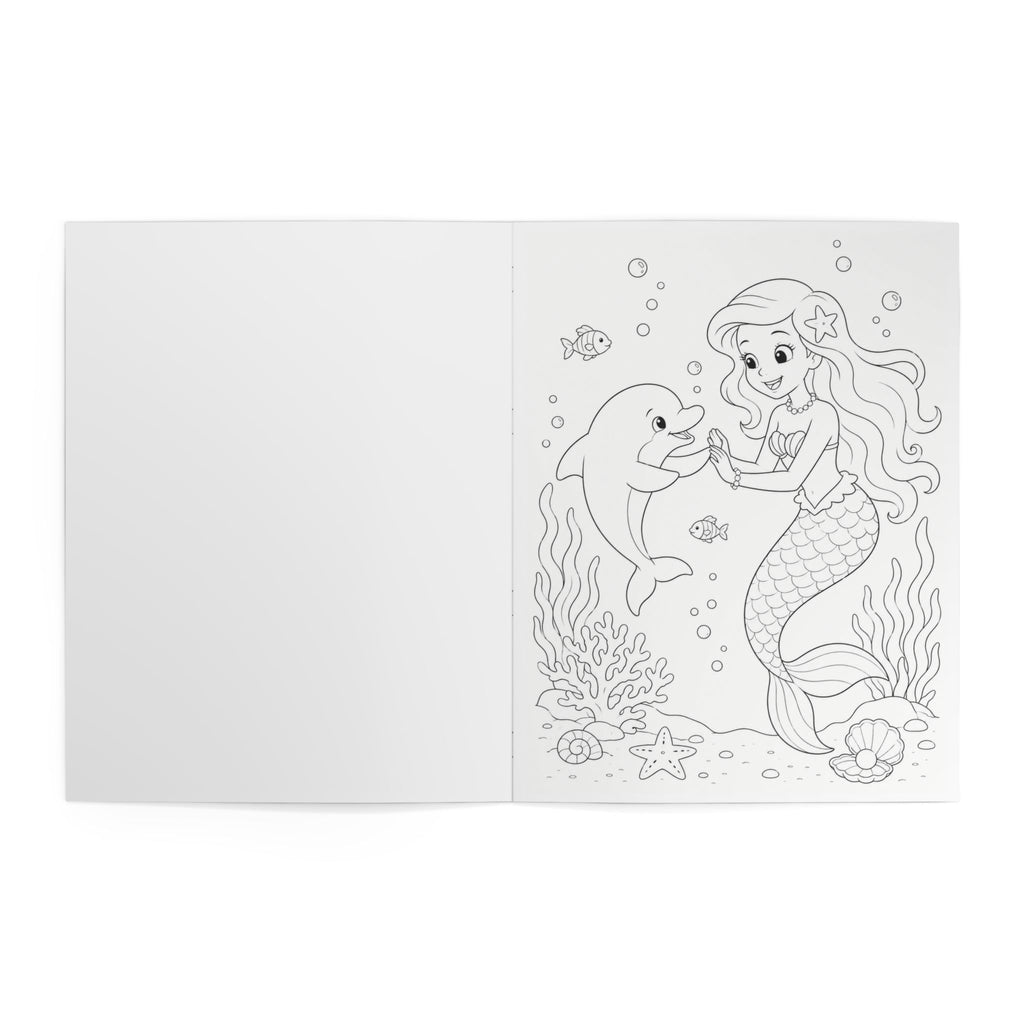 Mermaid Coloring Book for Kids - 24 Pages