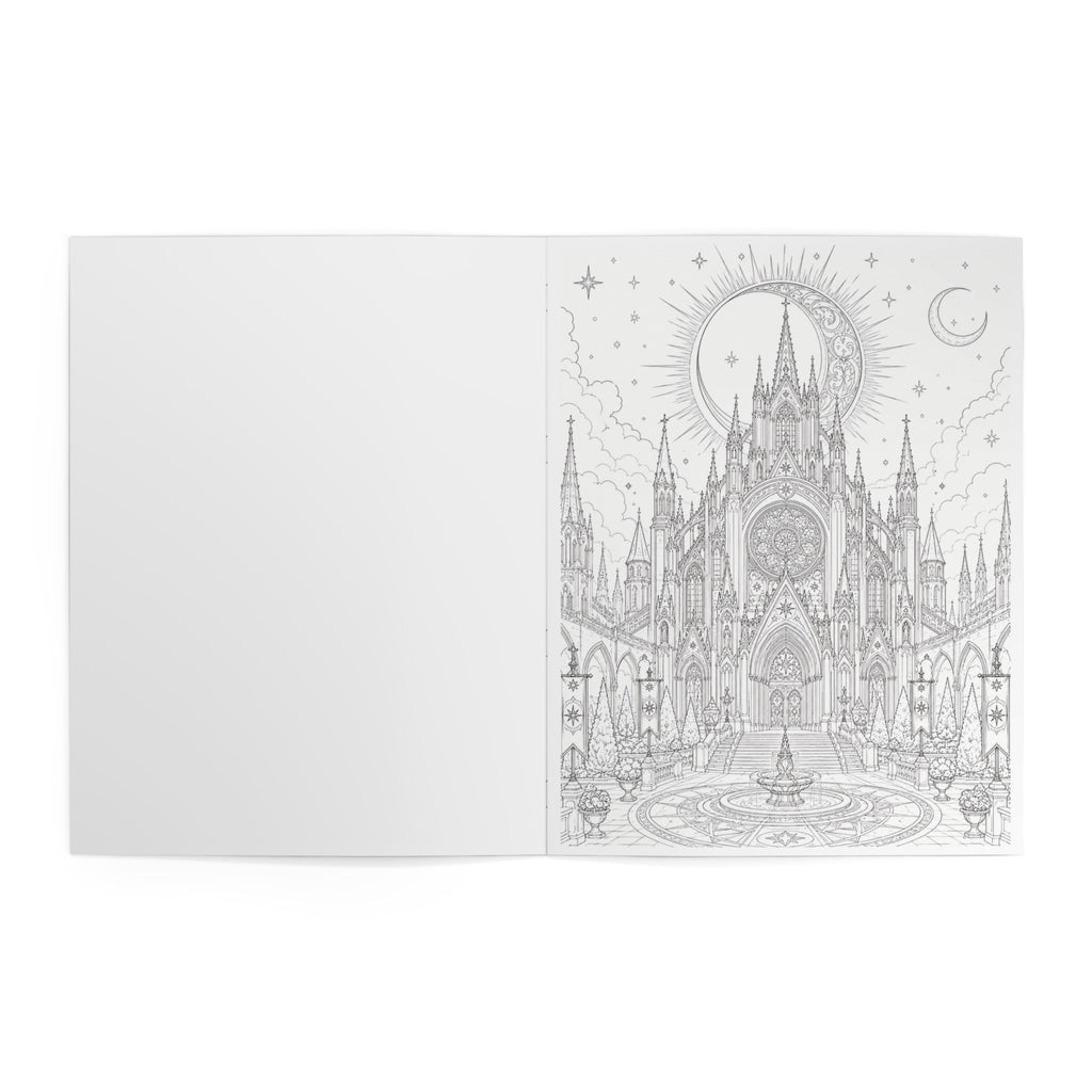 Grand Royal Cathedral Coloring Book - 24 Pages