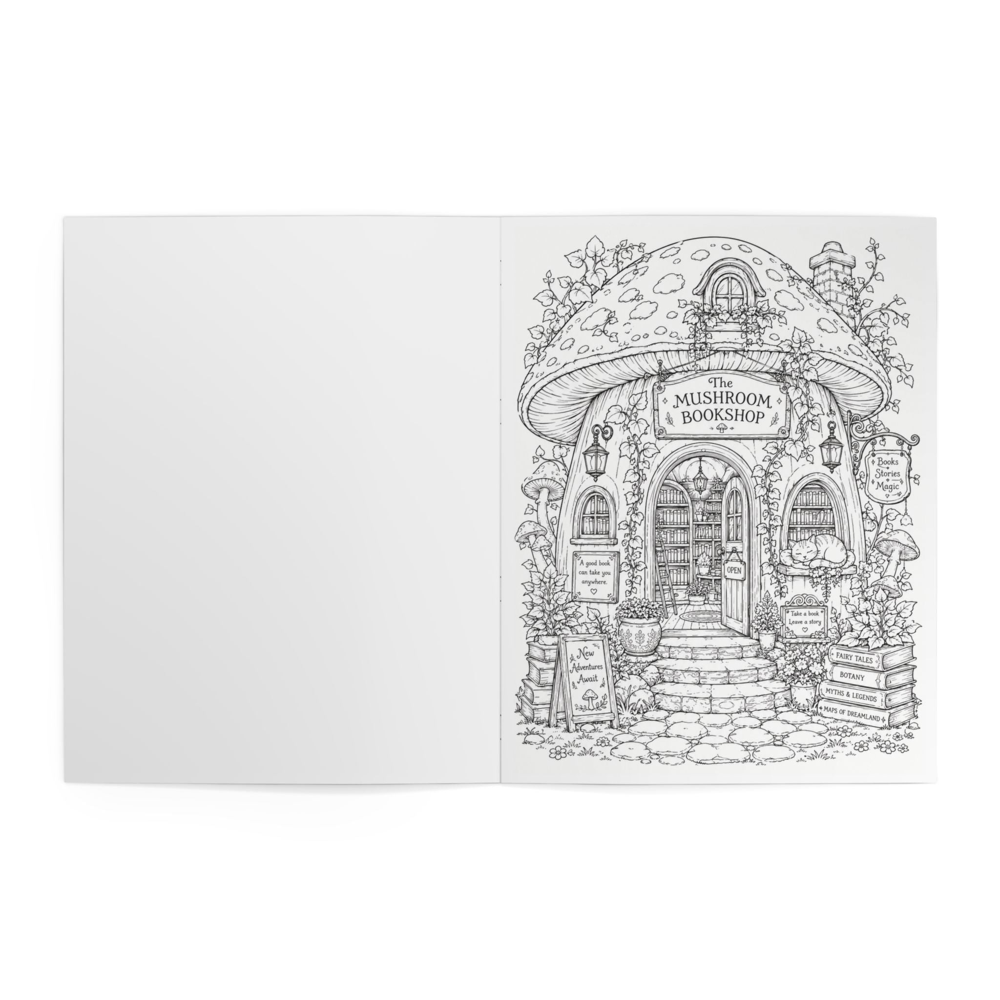 Enchanted Village Coloring Book - 24 Pages