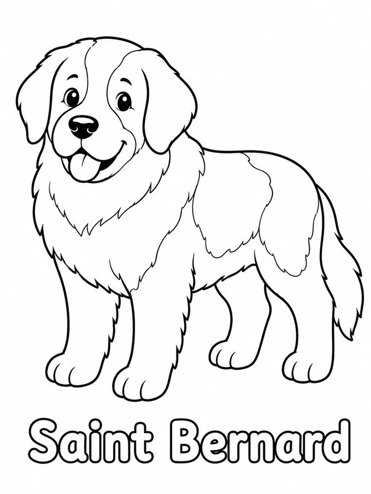 Dog Breeds Coloring Book  - Digital Download 20 Printable Coloring Page (PDF)