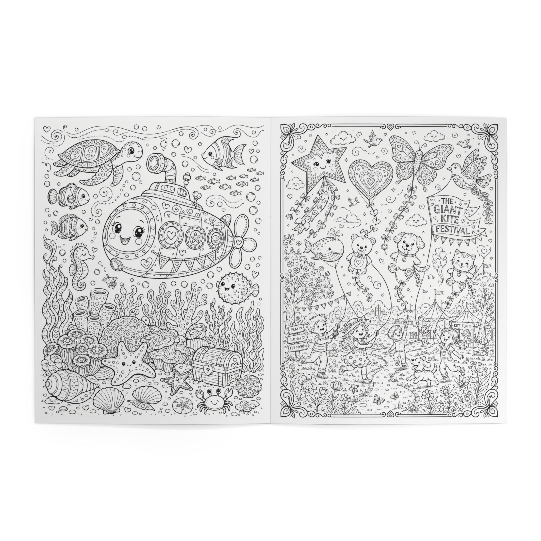 Doodleland Kids Coloring Book - 24 Pages