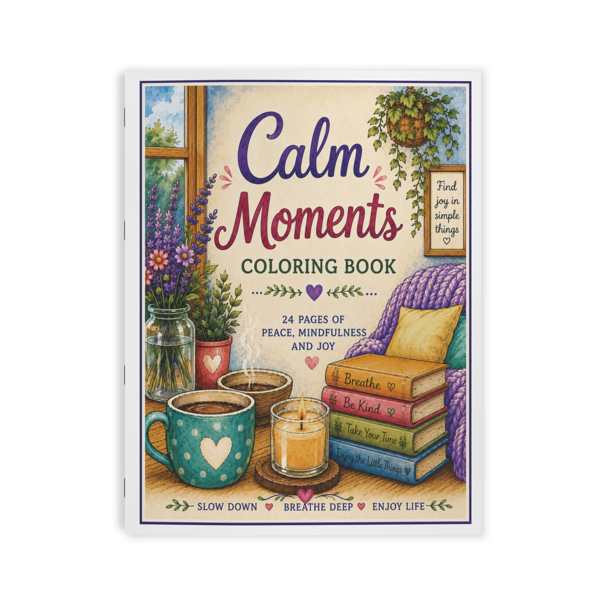 Calm Moments Coloring Book — 24 pages