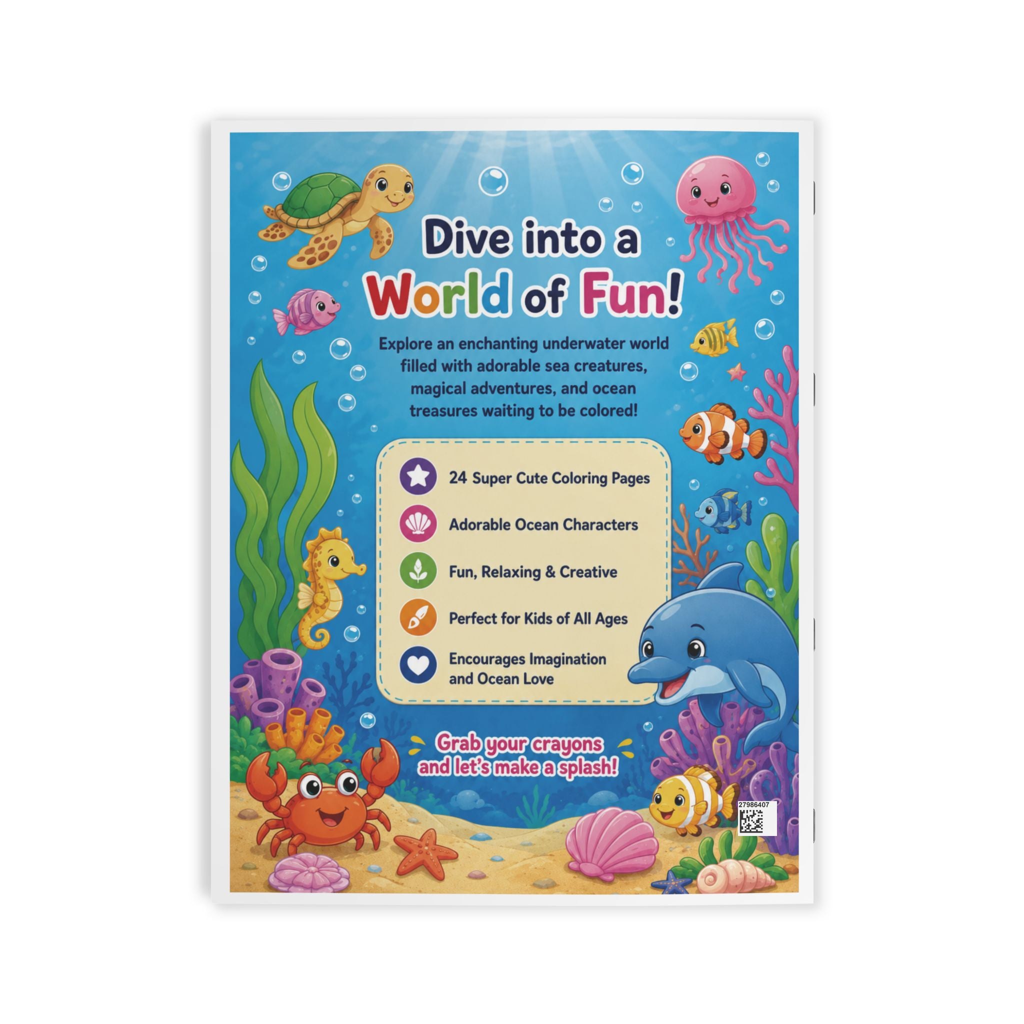Under the Sea Adventures Coloring Book - 24 Pages
