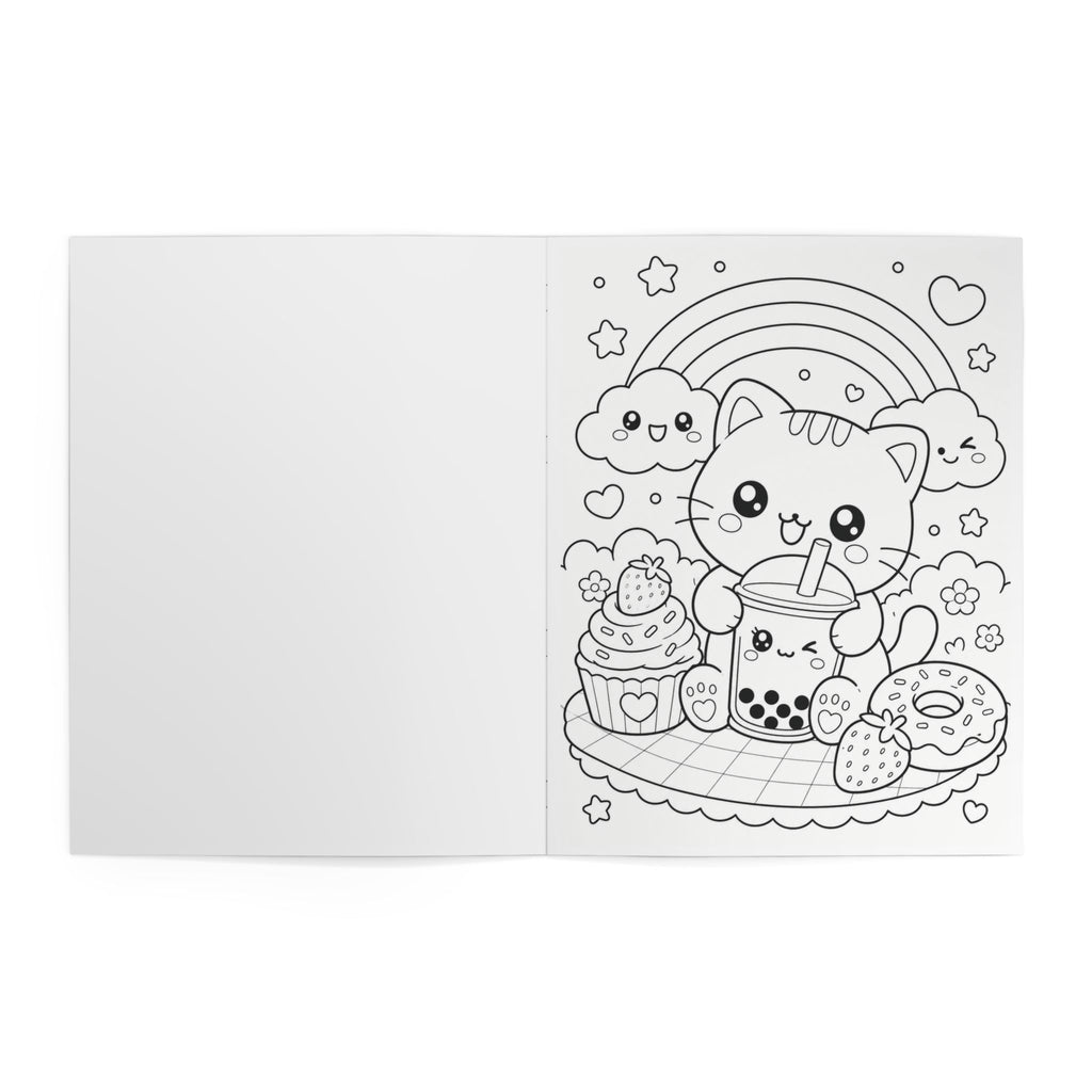 Kawaii Coloring Book — 24 Pages