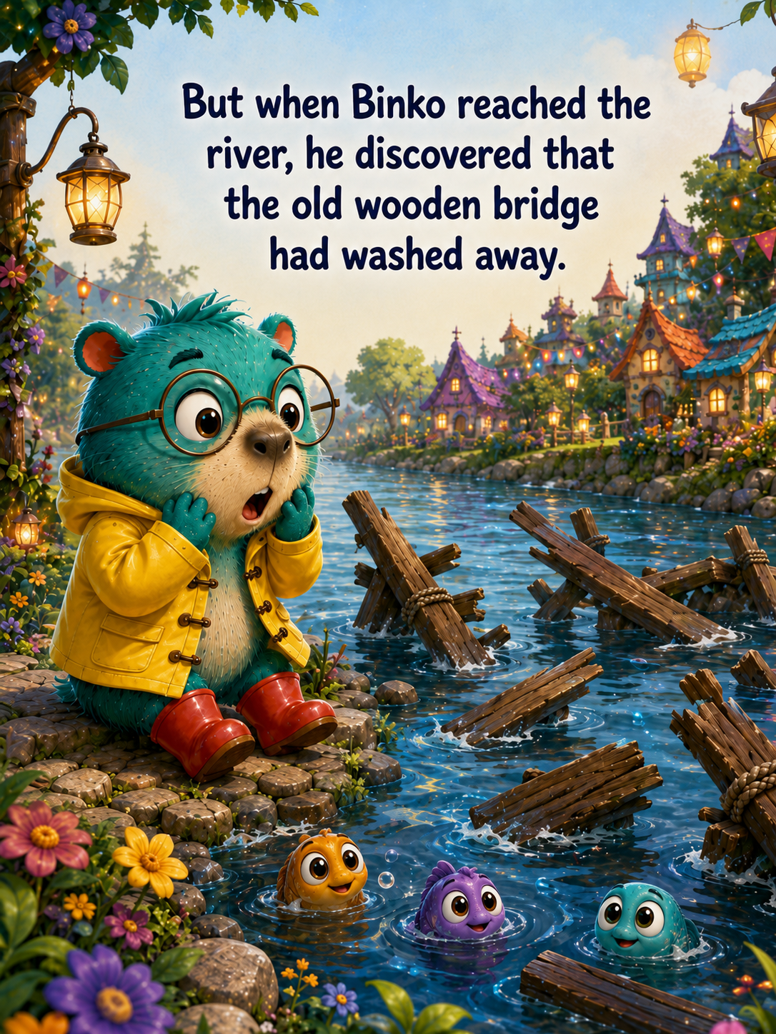 Binko and the Bridge of Brave Little Steps - 20 Page Children’s Digital Storybook