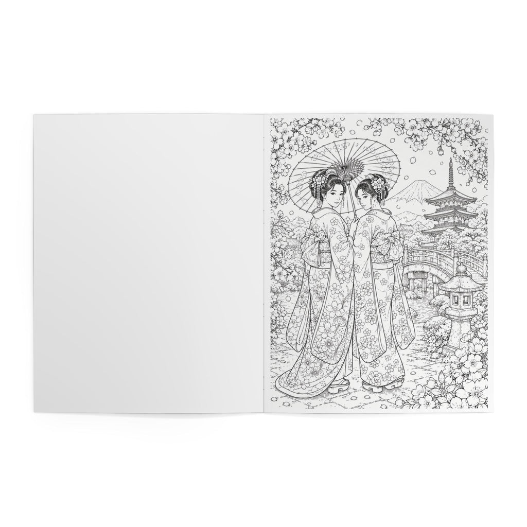 Japan Coloring Book - 24 pages