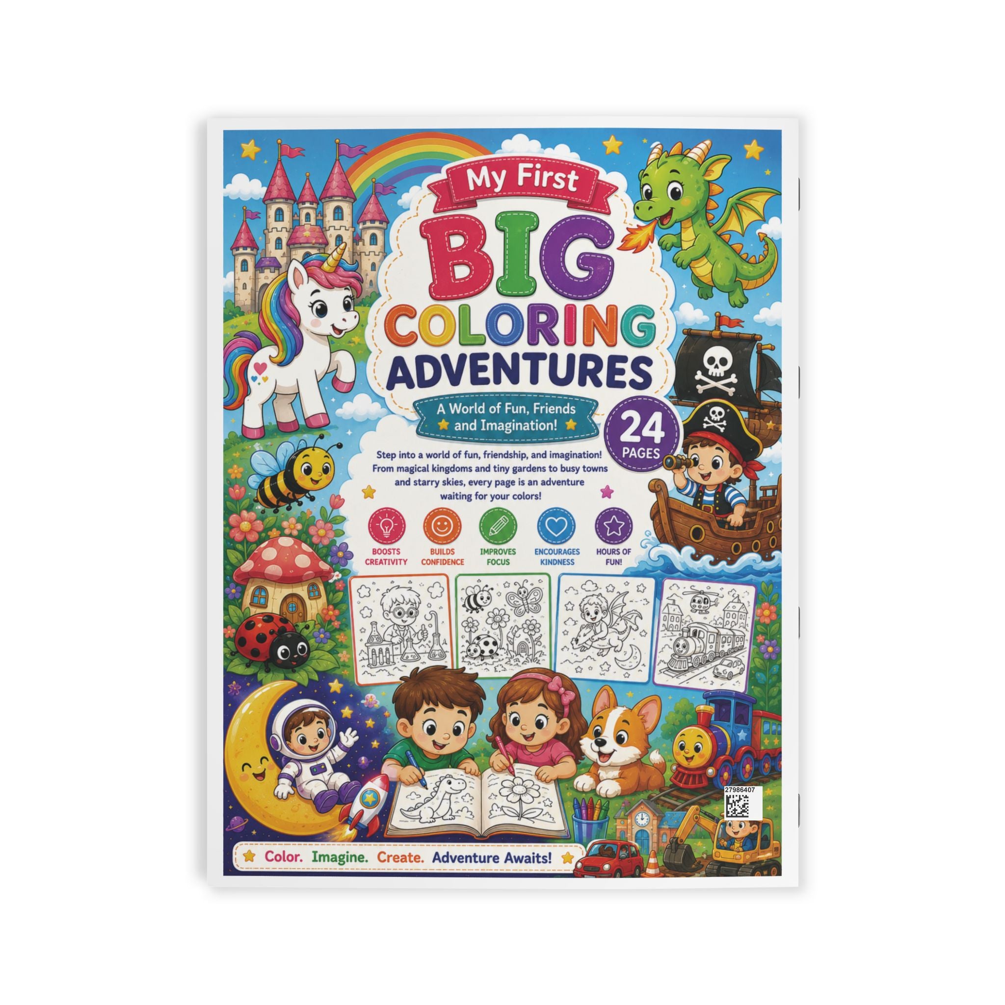 My First Big Coloring Adventures - 24 Pages