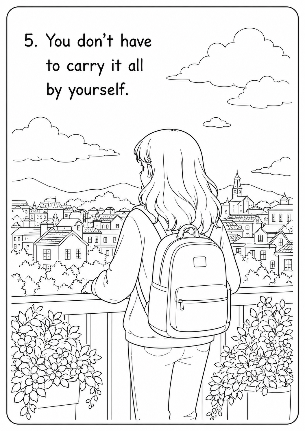 Healing the Emotional Life Coloring Book - 30 Printable PDF Pages (US Letter Size: 8.5" × 11")