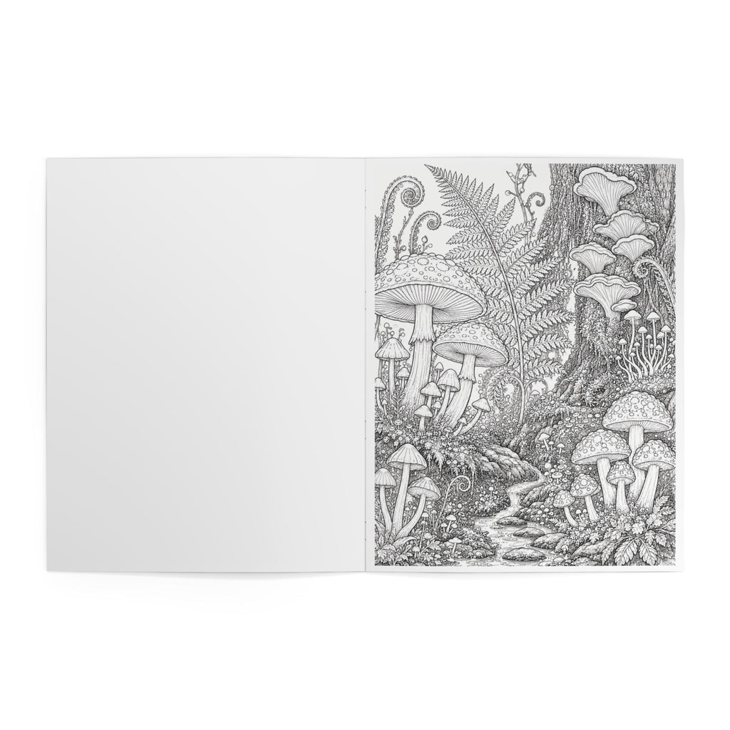 Enchanted Forest Sanctuary Coloring Book - 24 pages