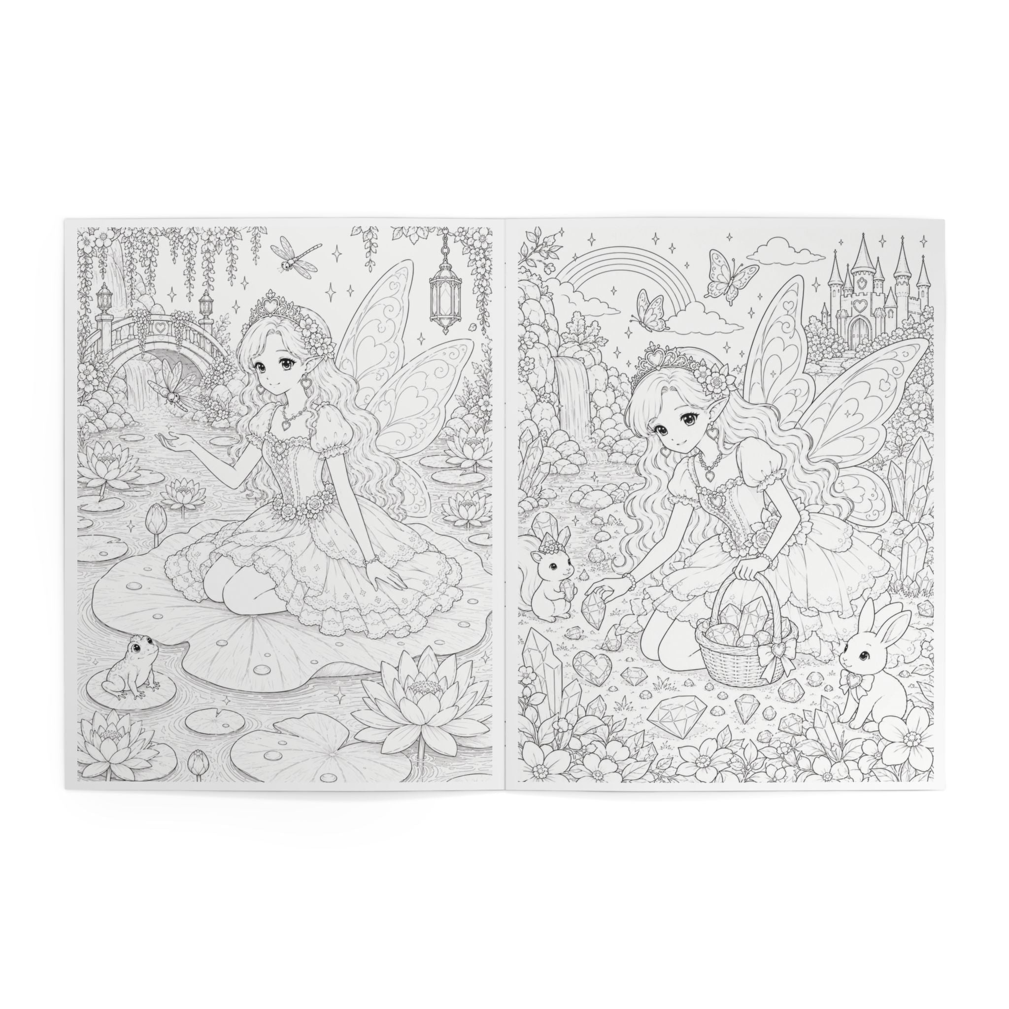Fairy Princess Coloring Book  - 24Pages