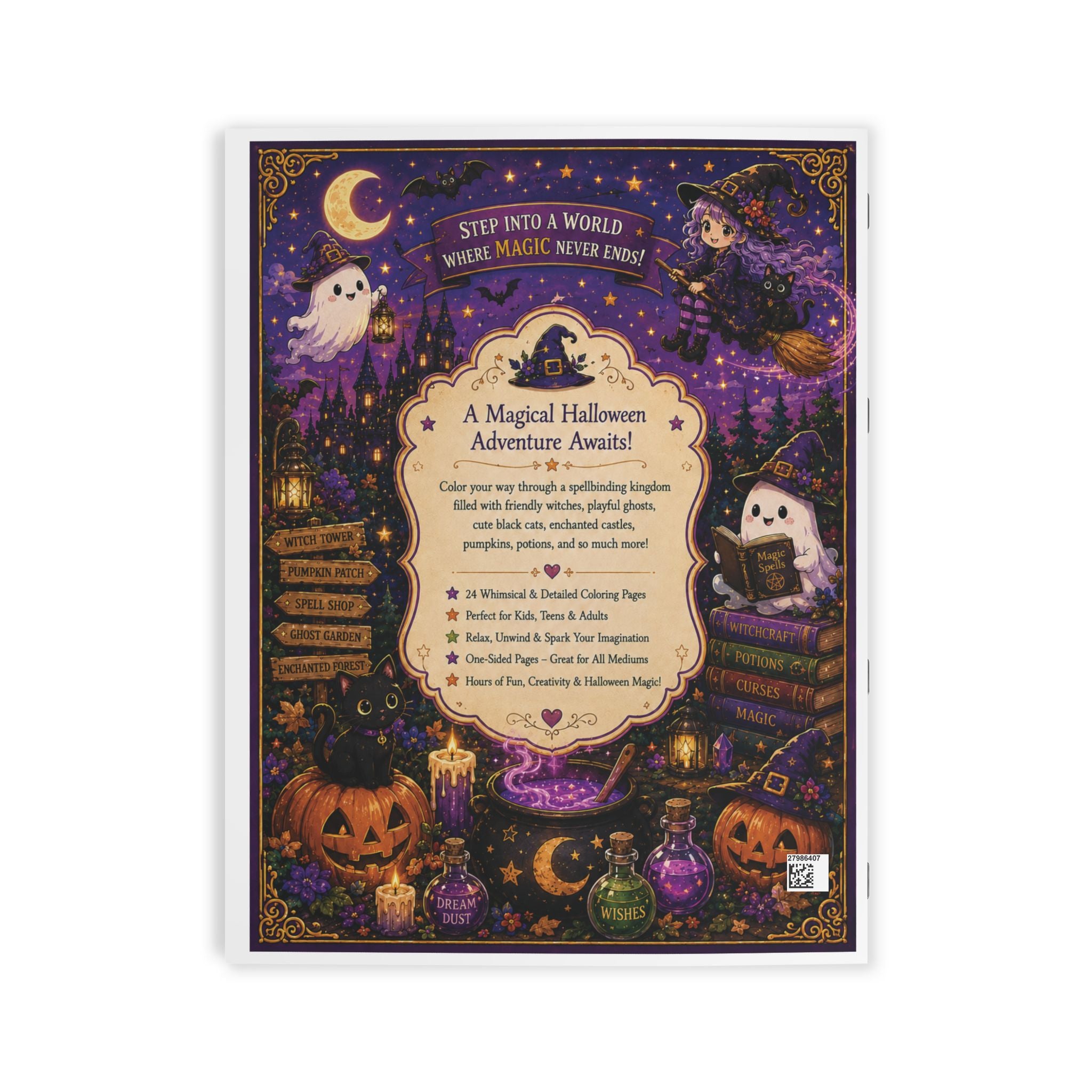 Halloween Kingdom Coloring Book - 24 Pages