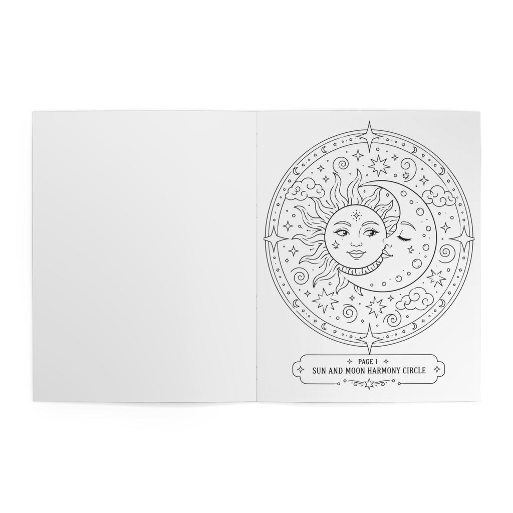 Sun & Moon Coloring Book — Coloring Book (24 Pages)
