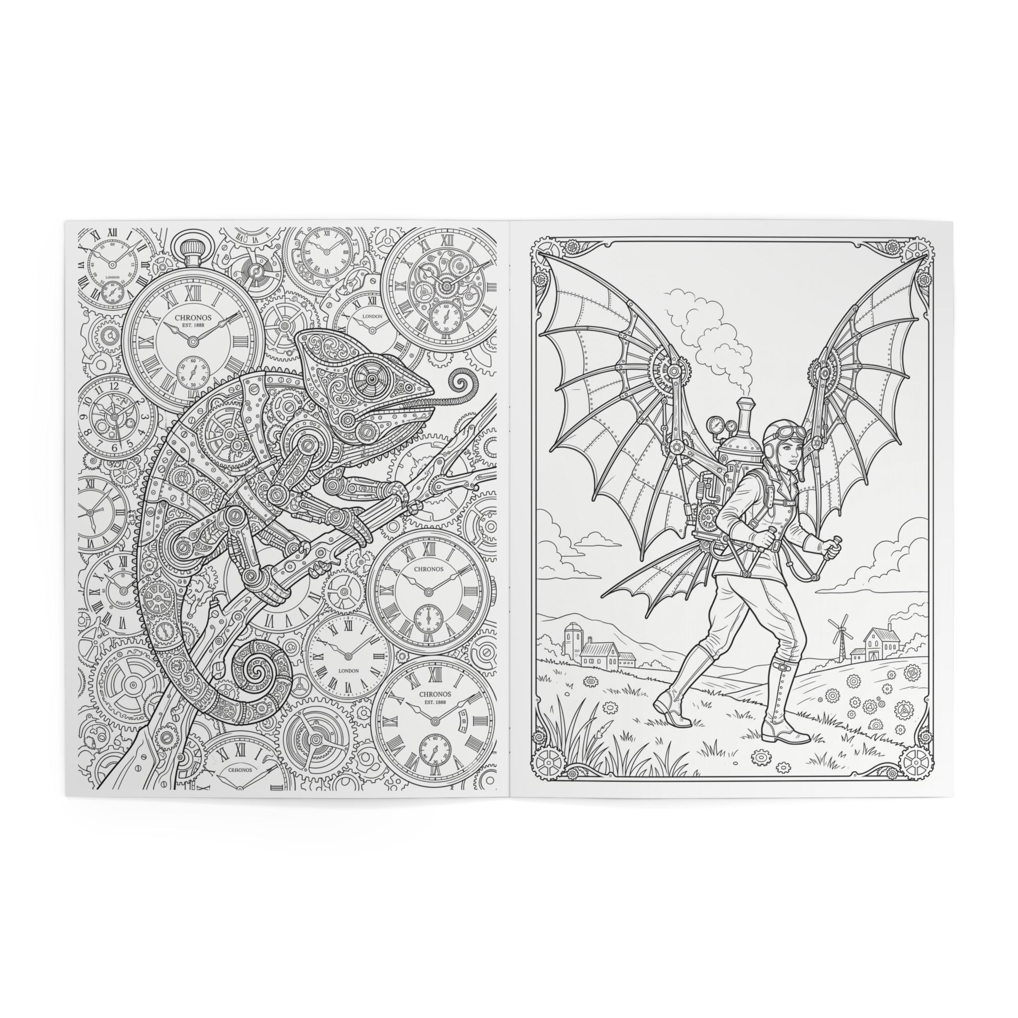 Steampunk 2 Coloring Book - 24 Pages