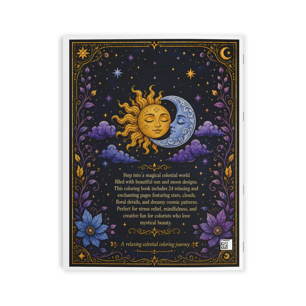 Sun & Moon Coloring Book — Coloring Book (24 Pages)