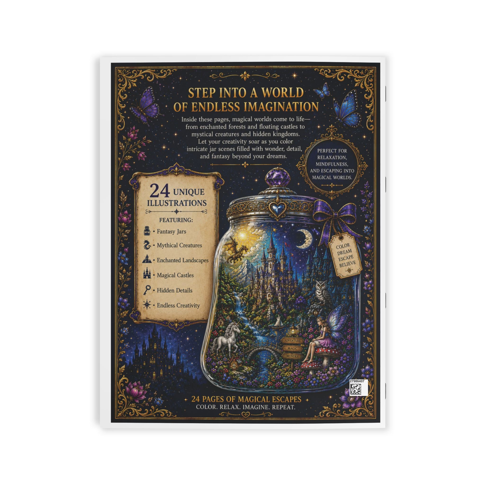 Fantasy Coloring Book - 24 Page