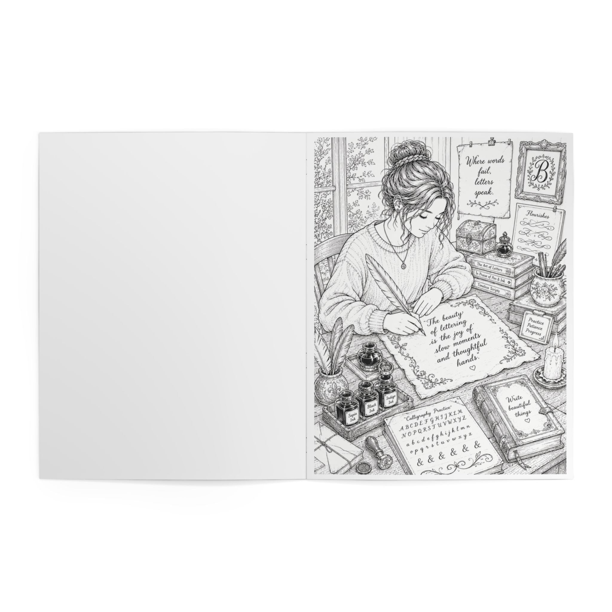 Calm Moments Coloring Book — 24 pages