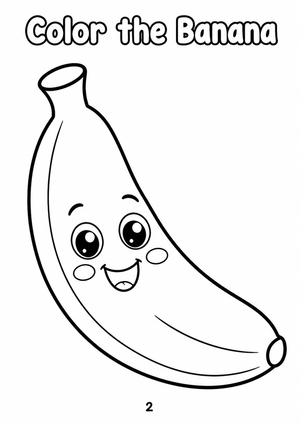 Fruits Coloring Book for Kids – 20 Printable Coloring Pages (PDF)