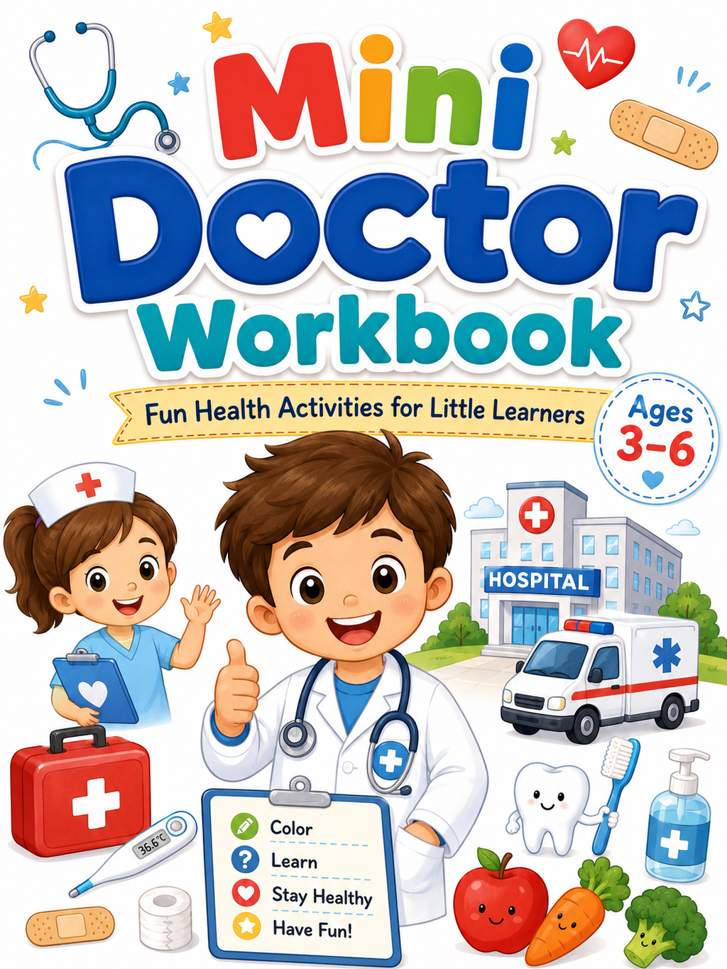 Mini Doctor Workbook – 30 Printable Pages (PDF)
