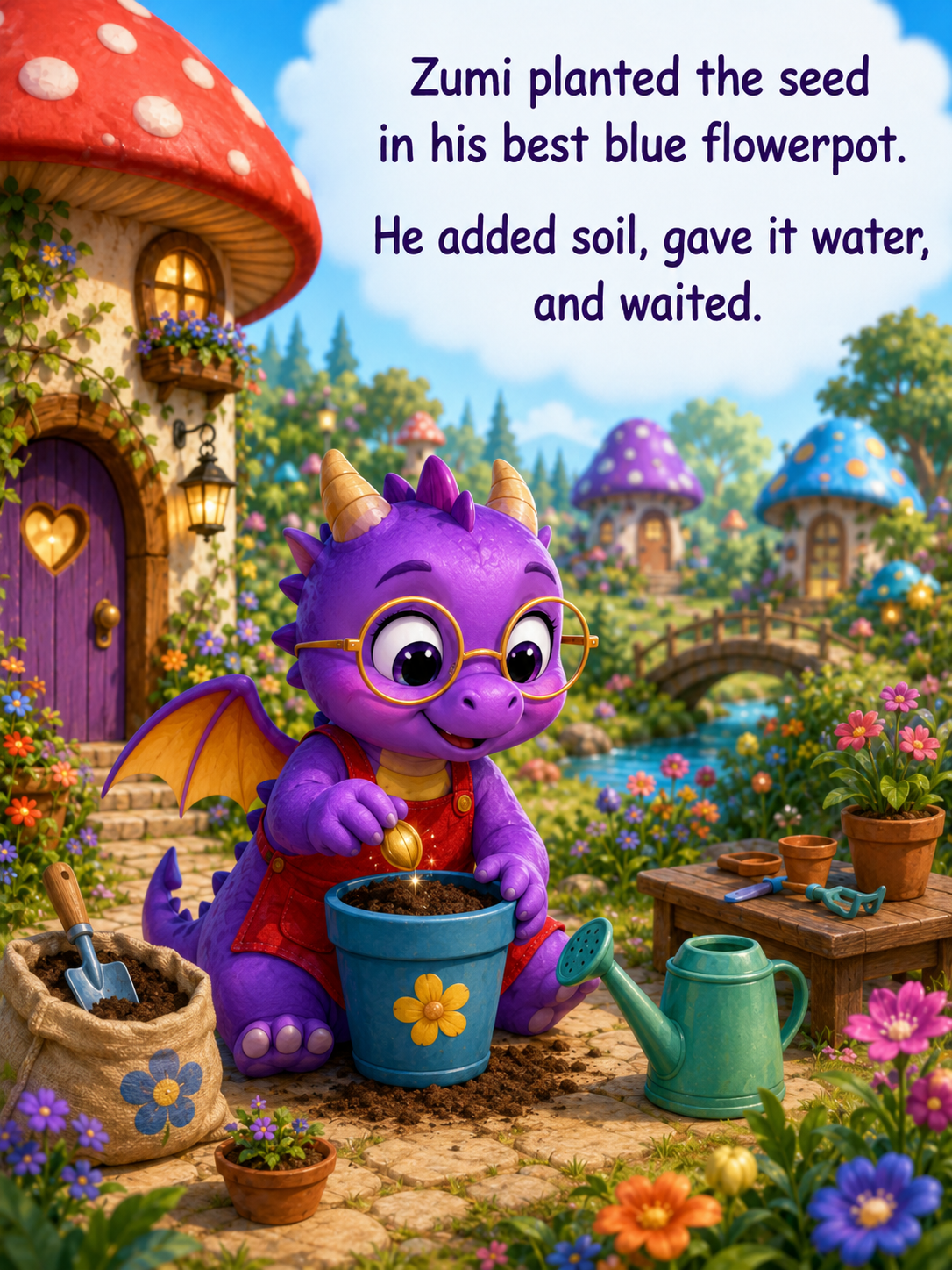 Zumi and the Seed That Wouldn’t Hurry – 20 Page Children’s Digital Storybook