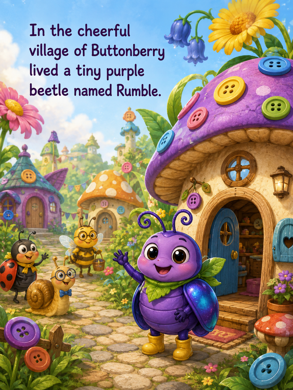Rumble and the Thunder in His Tummy – 20 Page Children’s Digital Storybook