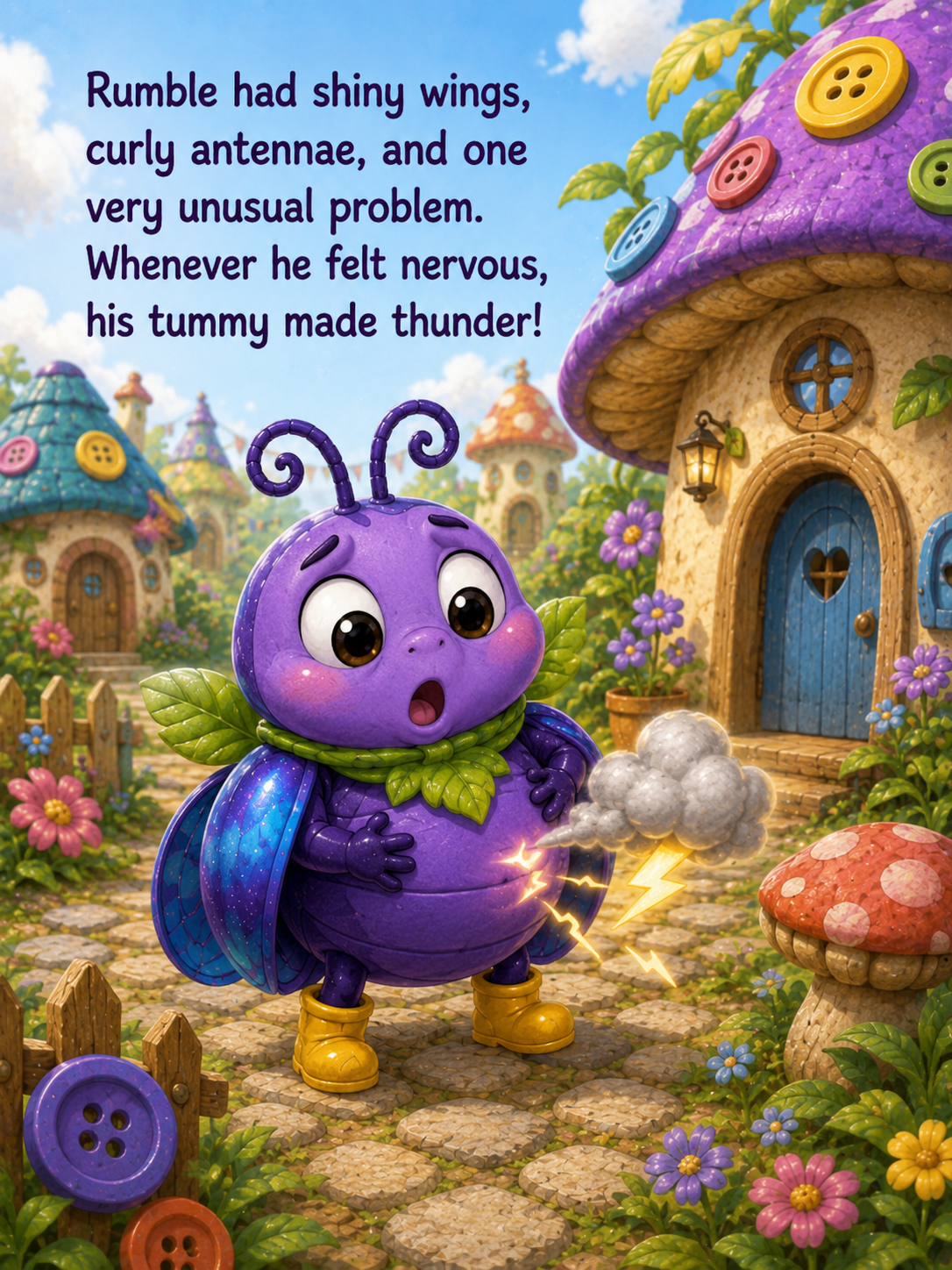 Rumble and the Thunder in His Tummy – 20 Page Children’s Digital Storybook