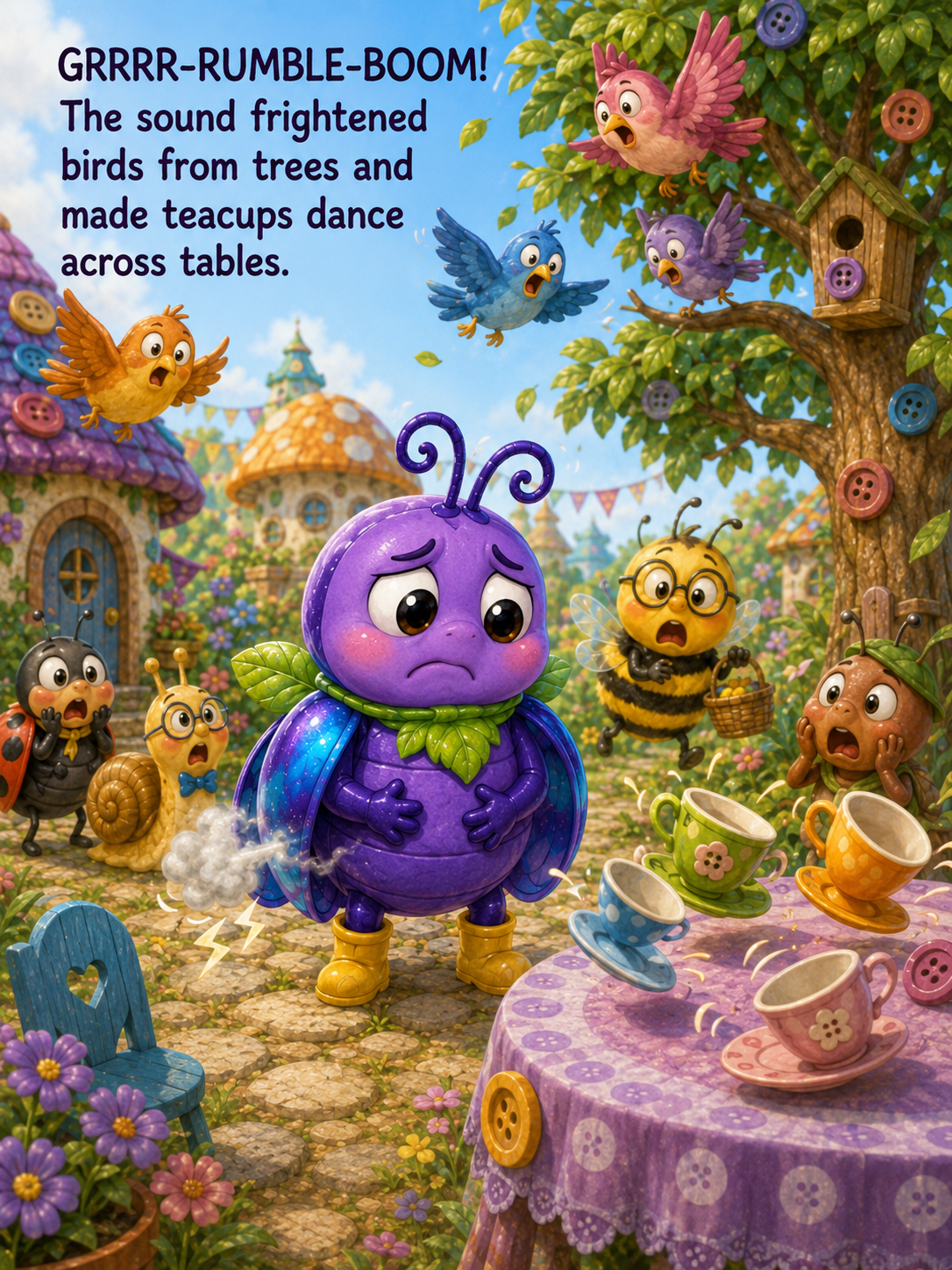Rumble and the Thunder in His Tummy – 20 Page Children’s Digital Storybook