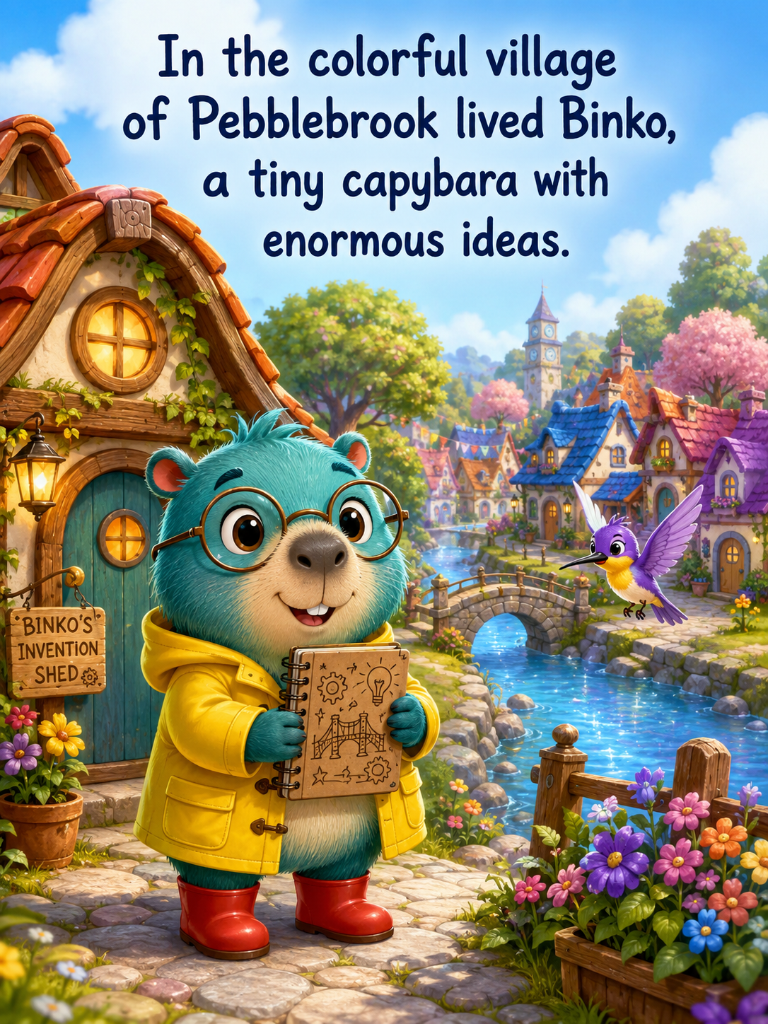 Binko and the Bridge of Brave Little Steps - 20 Page Children’s Digital Storybook