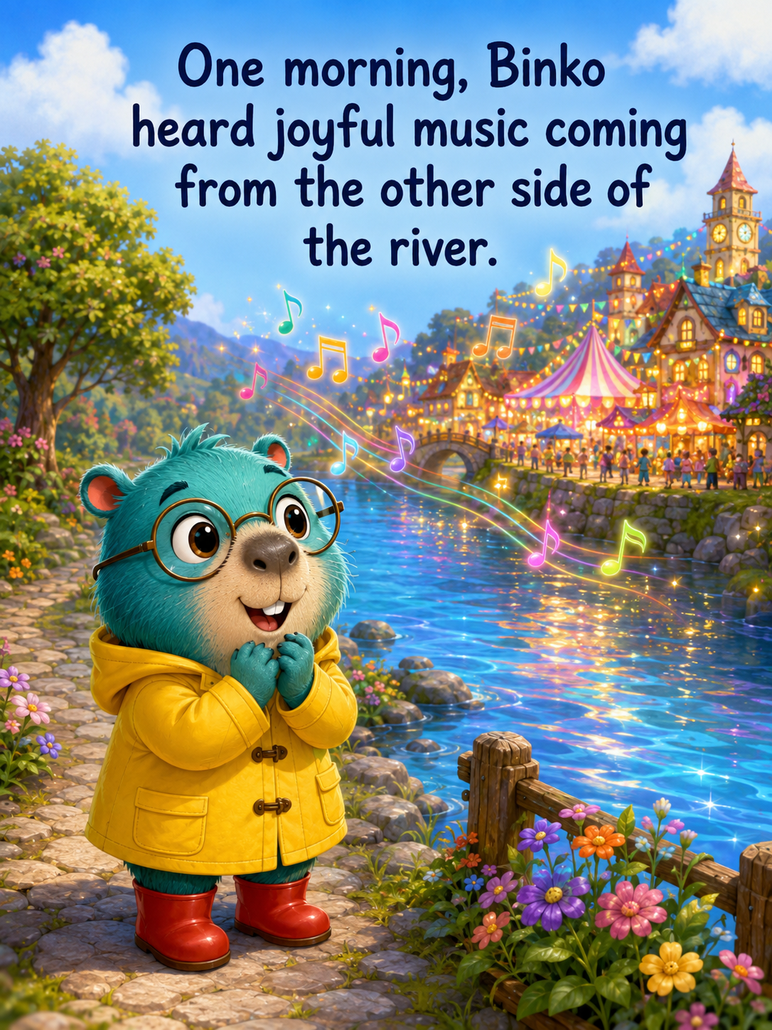 Binko and the Bridge of Brave Little Steps - 20 Page Children’s Digital Storybook