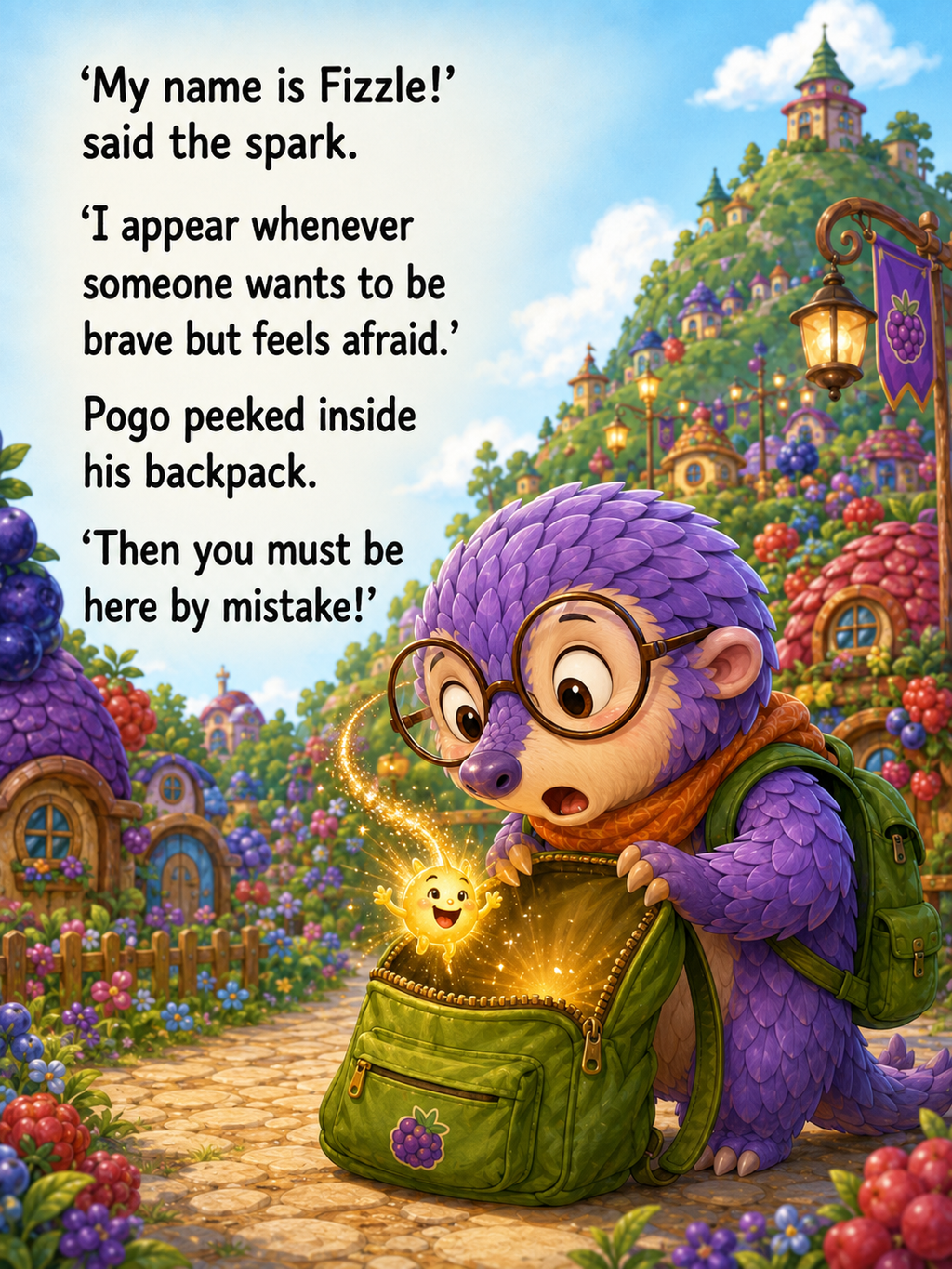Pogo and the Pocketful of Brave Sparks -20 Page Children’s Digital Storybook