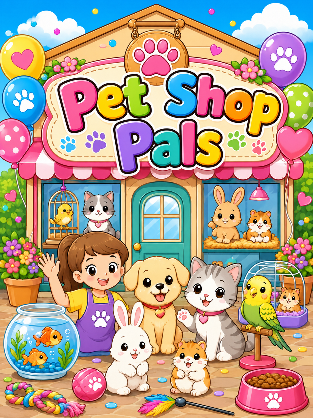 Pet Shop Pals – 30 Printable Coloring Pages (PDF)