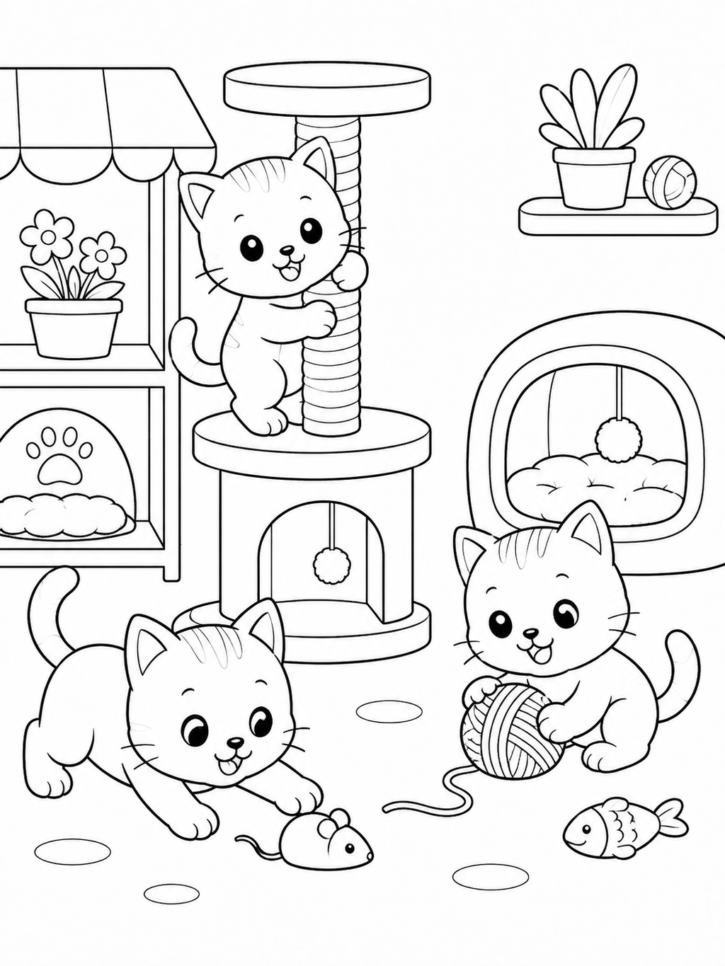 Pet Shop Pals – 30 Printable Coloring Pages (PDF)