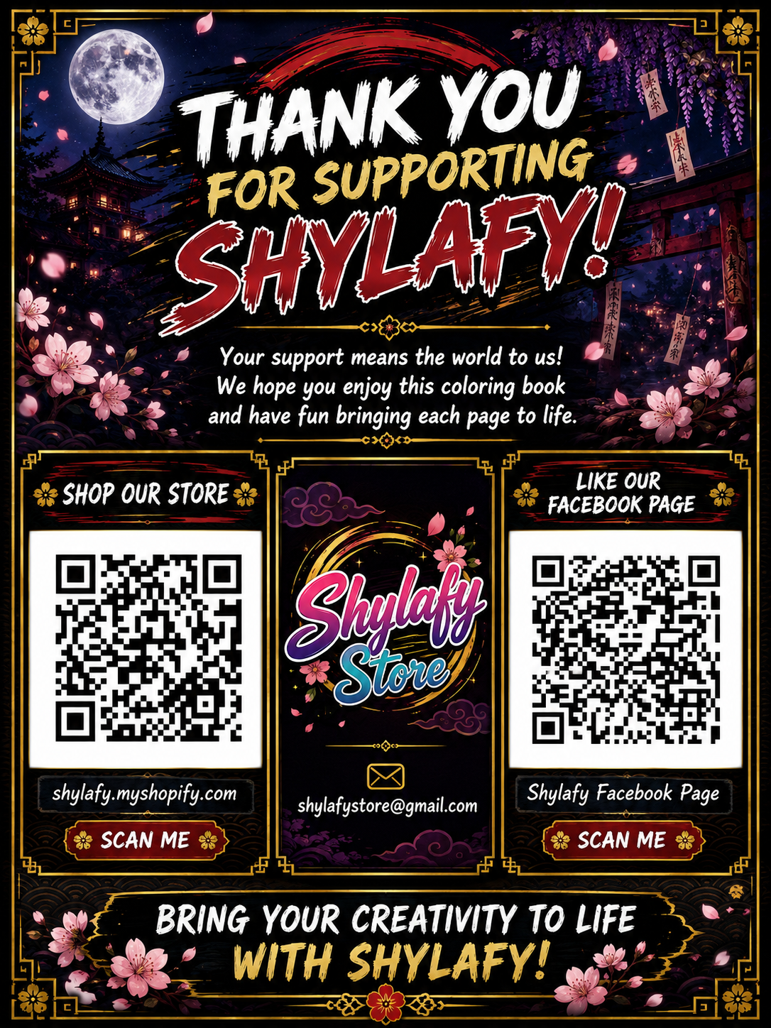 Demon Slayer Coloring Book - 30 Printable PDF Pages (US Letter Size: 8.5" × 11")