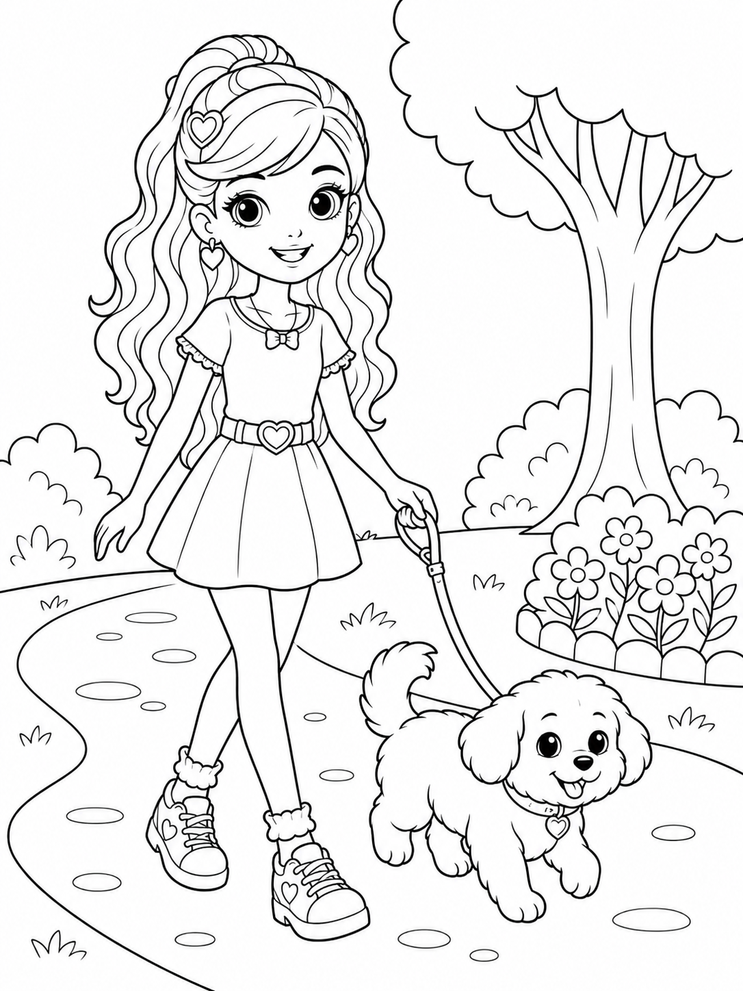 Bella’s Fabulous Dream Life Coloring Book - 30 Printable PDF Pages (US Letter Size: 8.5" × 11")