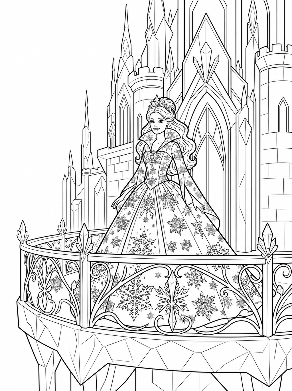 Barbie Coloring Book - 30 Printable PDF Pages (US Letter Size: 8.5" × 11")