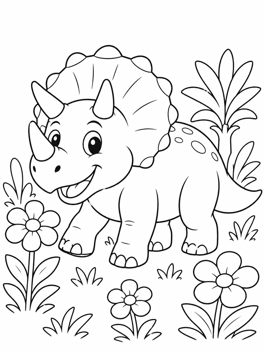 Cozy Dinosaur Days Coloring Book - 30 Printable PDF Pages (US Letter Size: 8.5" × 11")