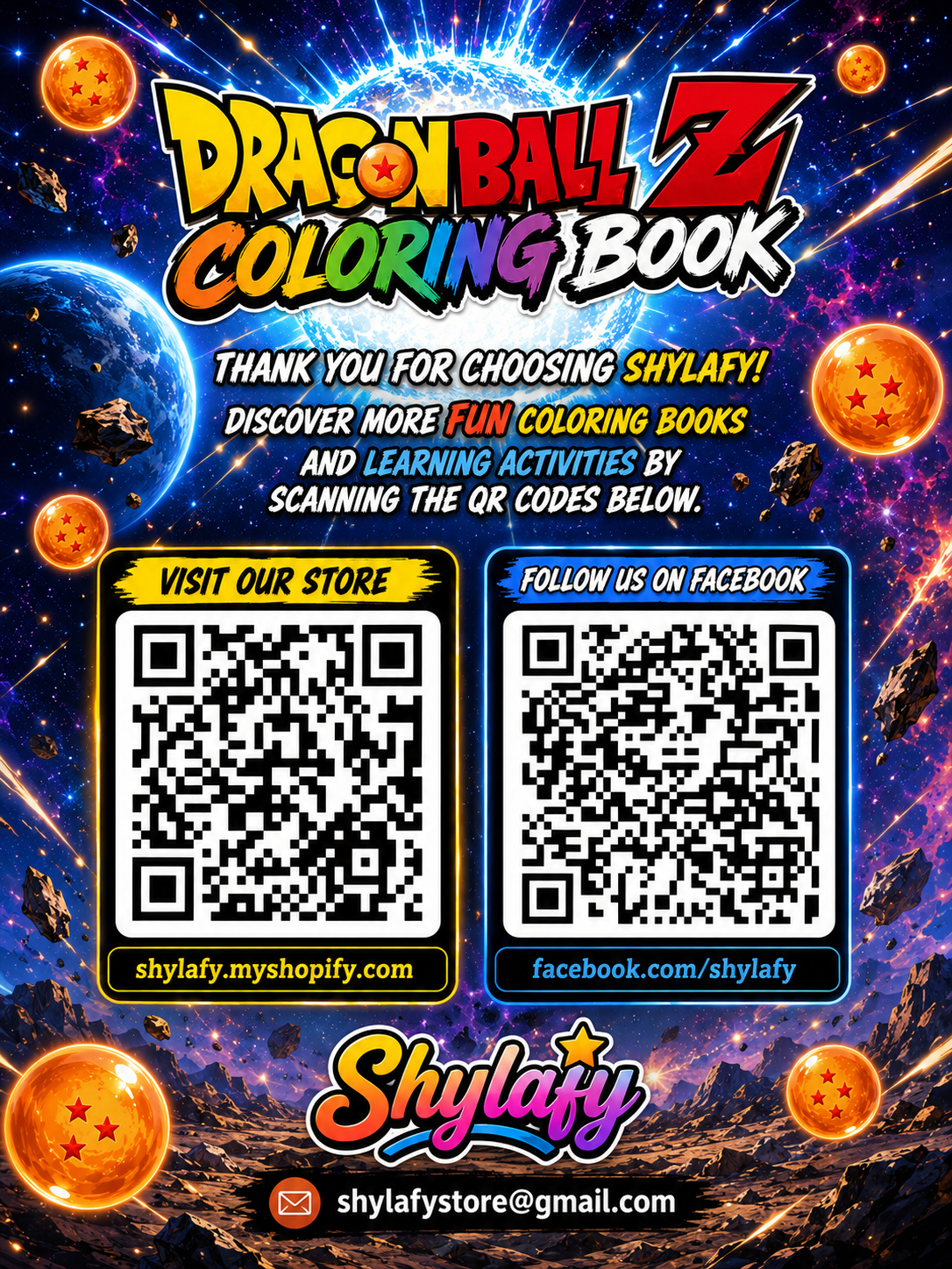 Dragon Ball Z Coloring Book - 30 Printable PDF Pages (US Letter Size: 8.5" × 11")