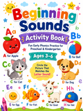 Beginning Sounds Activity Book - 30 Printable Pages (PDF)