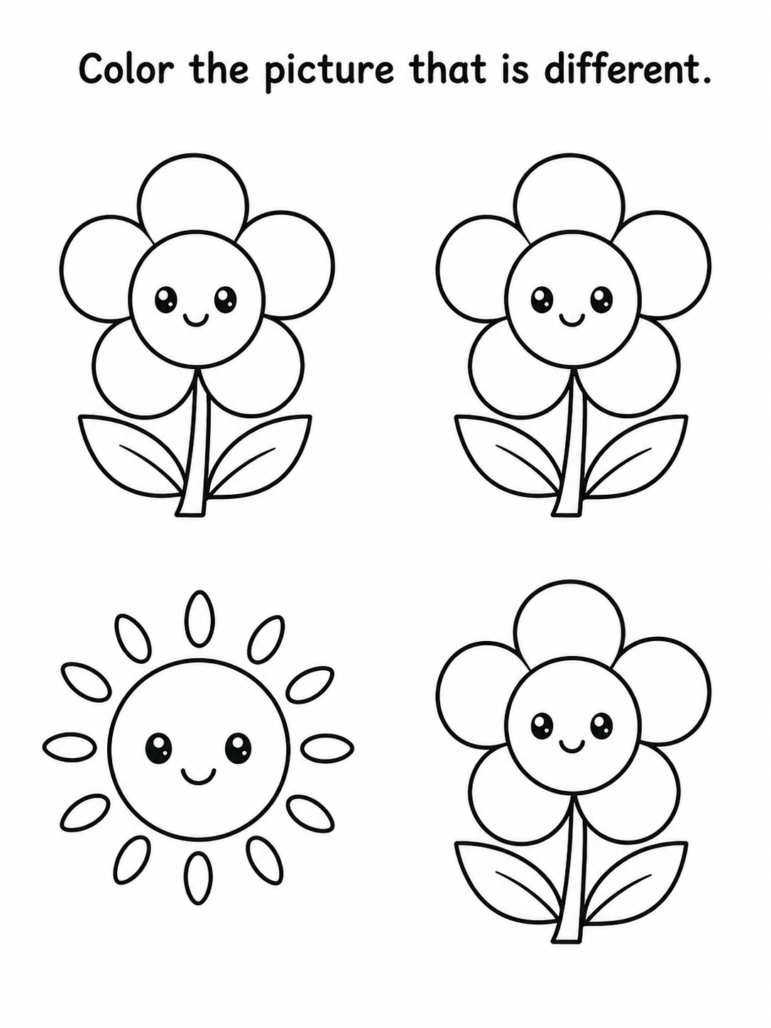 Same and Different Activity Book - 30 Printable Pages (PDF)