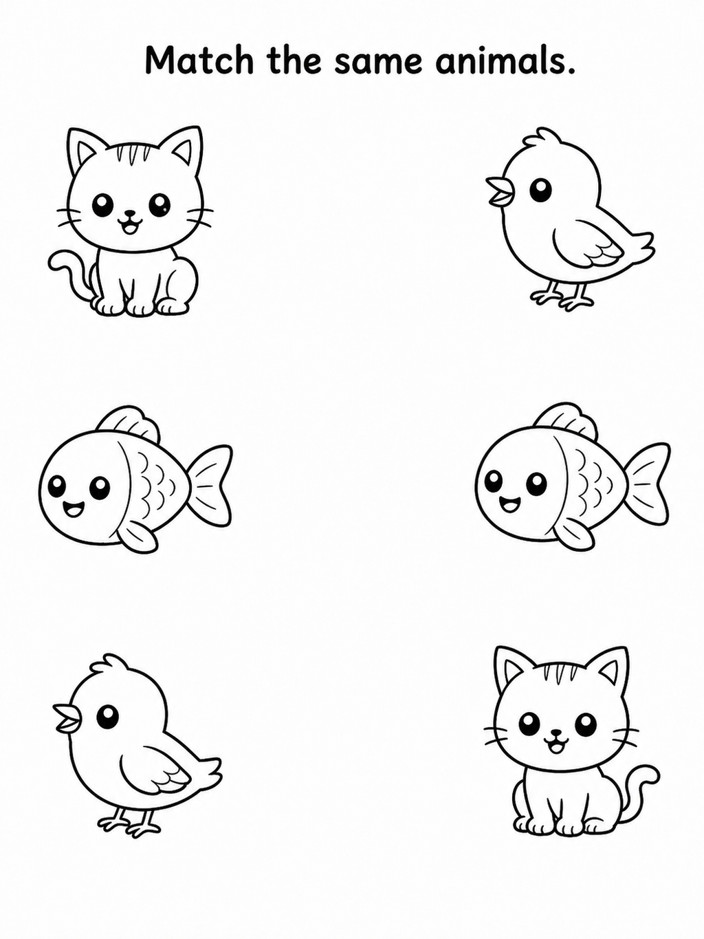 Same and Different Activity Book - 30 Printable Pages (PDF)