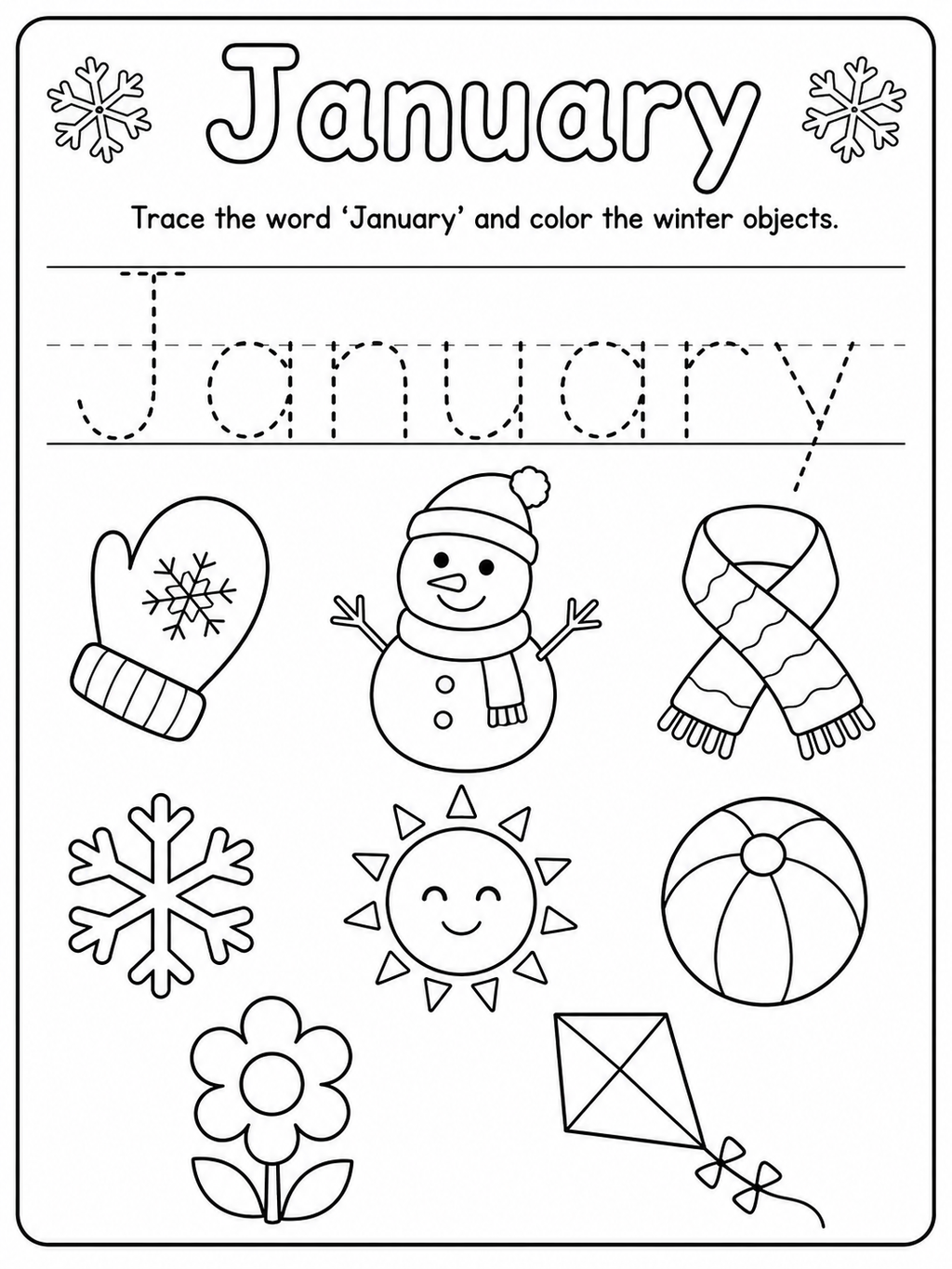12-Month Preschool & Kindergarten Workbook – 30 Printable Pages (PDF)