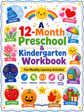 12-Month Preschool & Kindergarten Workbook – 30 Printable Pages (PDF)