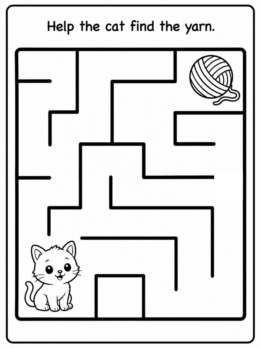 Simple Maze Activity book - 30 Printable Pages (PDF)