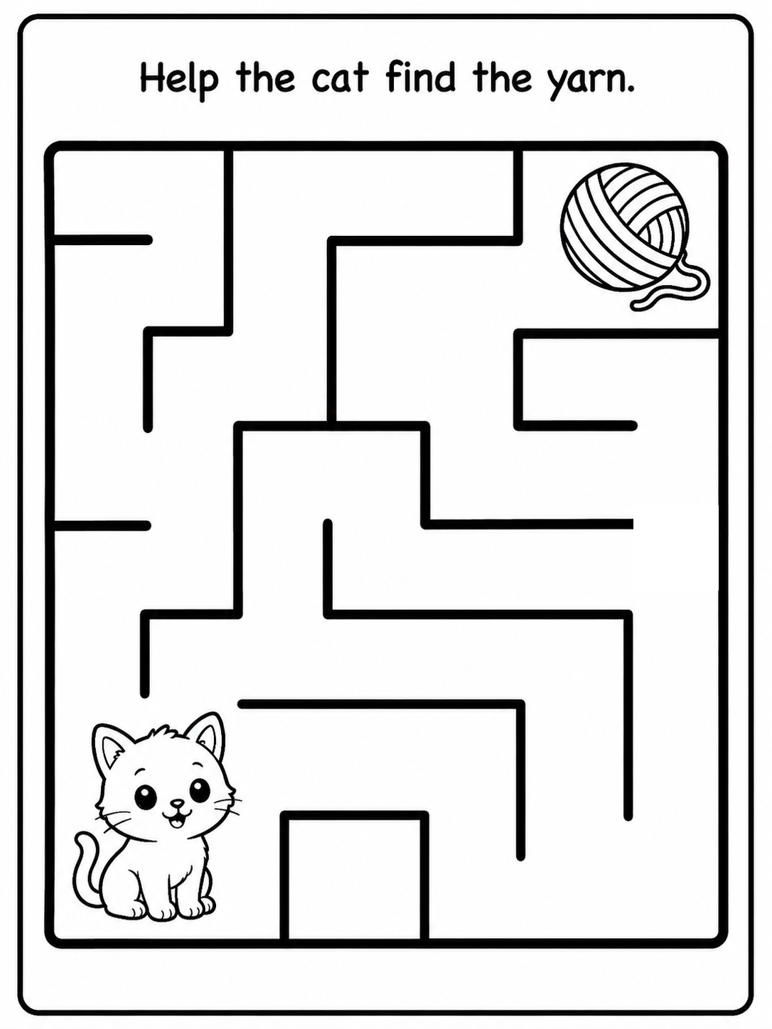 Simple Maze Activity book - 30 Printable Pages (PDF)