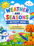 Weather and Seasons Activity Book – 30 Printable Pages (PDF)