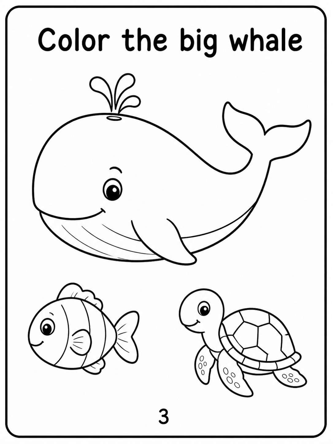 Ocean Animals Activity Book – 30 Printable Coloring Pages (PDF)